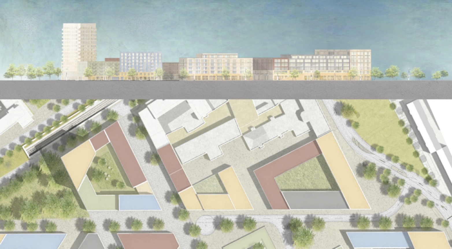 “Wir kümmern uns nicht um die Baulücke, mit dem gerne junge Architekten als „Übung“ belohnt werden. Sondern wir bauen unsere Stadt. Wir zeichnen große Blöcke und wünschen uns das Innen und Außen. Wir lieben Plätze, Boulevards und Gassen. 