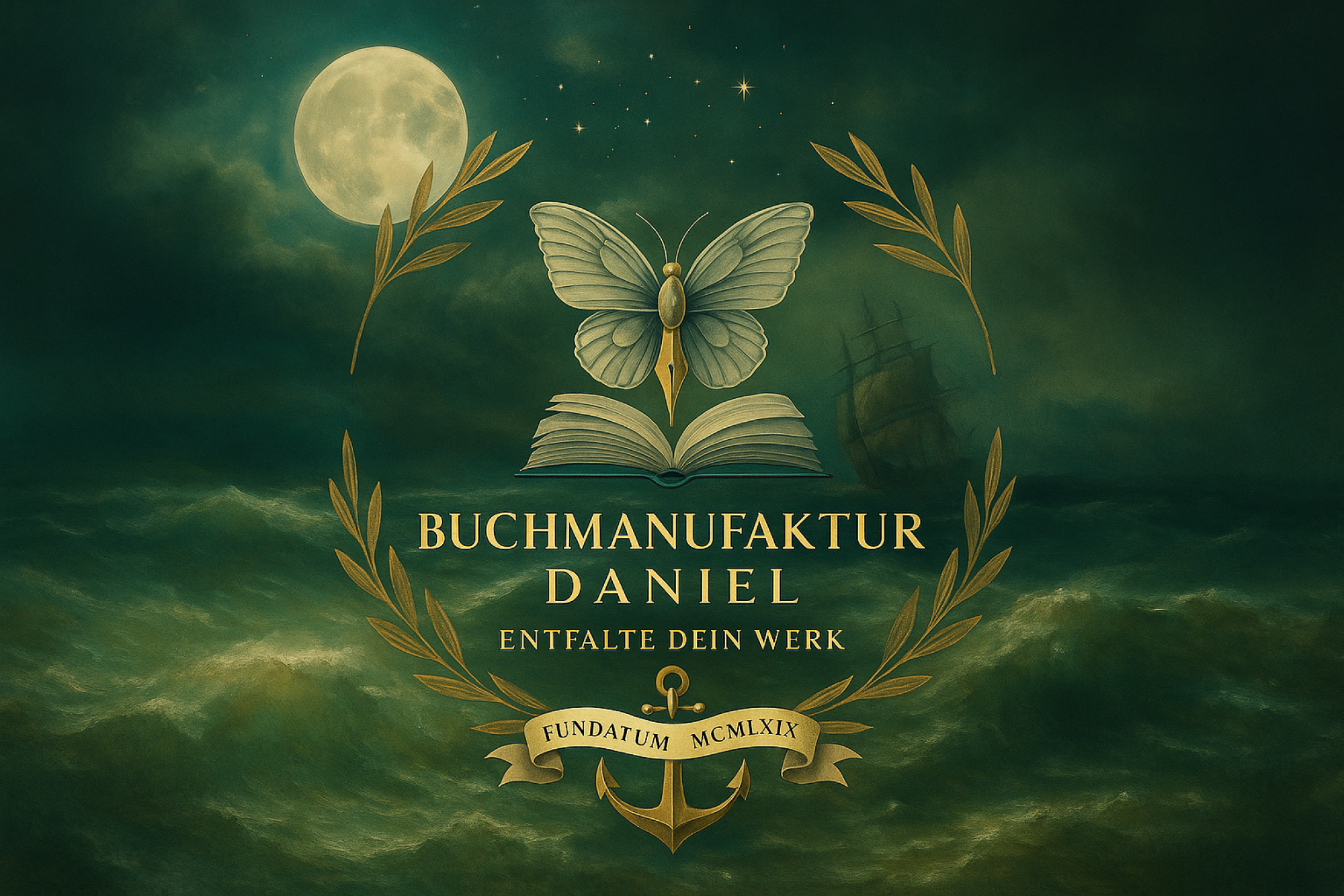 Wallpaper Main Logo - Buchmanufaktur Daniel